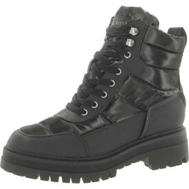 ナインウエスト Nine West Womens Black Combat & Lace-up Boots Shoes 6 Medium (B M) レディース