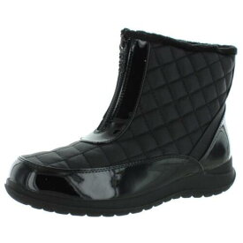 トーツ Totes Womens Black Front Zipper Flat Ankle Boots Shoes 7 Medium (B M) レディース
