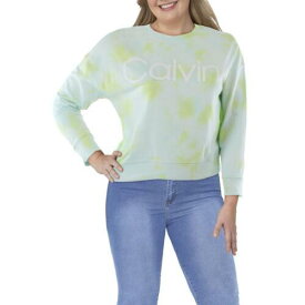 カルバンクライン Calvin Klein Performance Womens Green Tie-Dye Athletic Sweatshirt XL レディース