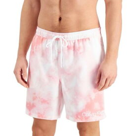 カルバンクライン Calvin Klein Mens Volley Shorts Tie-Dye Pockets Swim Trunks メンズ