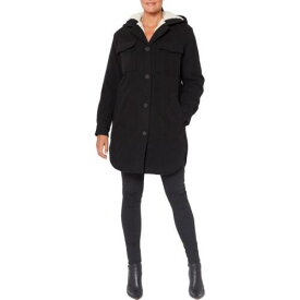 サンクチュアリ Sanctuary Womens Black Sherpa Lining Winter Long Coat Outerwear S レディース