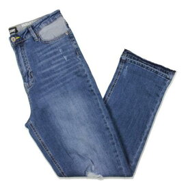 ディーケーエヌワイ DKNY Jeans Womens Waverly Blue Frayed Hem Denim Straight Leg Jeans 31 レディース