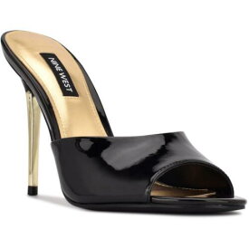 ナインウエスト Nine West Womens Divas 3 Patent Dressy Peep-Toe Mule Sandals Shoes レディース