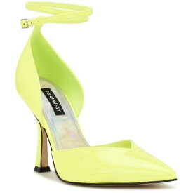 ナインウエスト Nine West Womens Frends 3 Yellow Ankle Strap Shoes 6 Medium (B M) レディース