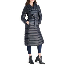 ヴィア スピーガ Via Spiga Women's Long Quilted Winter Puffer Coat with Belted Waist レディース