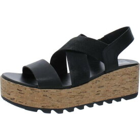 ソレル Sorel Womens Cameron Black Flatform Sandals Shoes 8.5 Medium (B M) レディース
