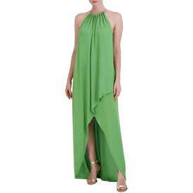 BCBG マックスアズリア BCBGMAXAZRIA Womens Green Formal Hi-Low Evening Dress Gown XS レディース