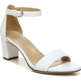 ナチュラライザー Naturalizer Womens Vera White Satin Heel Sandals Shoes 9 Medium (B M) レディース