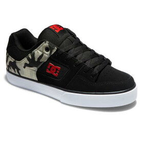 ディーシー DC Shoes Men's Pure Black Camouflage Low Top Sneaker Shoes Clothing Apparel S... メンズ