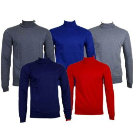 Daniel K Men's Sweatshirt Turtle Neck Long Sleeve Casual Pullover Sweatshirt メンズ