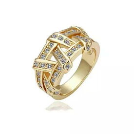 Vista Shops NYSA The Swarovski Crystal Cocktail Ring In Gold And Rose Gold ユニセックス