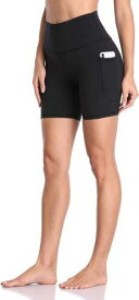 Colorfulkoala Womens High Waisted Biker Shorts with Pockets 6 Inseam Workout & レディース