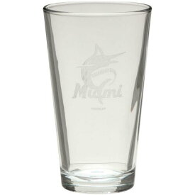 The Memory Company ザ メモリー カンパニー Miami Marlins Etched 16oz. Pint Glass ユニセックス