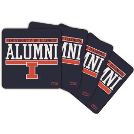 Indigo Falls Illinois Fighting Illini Alumni 4-Pack Neoprene Coaster Set ユニセックス