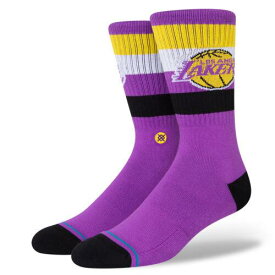 スタンス Stance Los Angeles Lakers Stripe Crew Socks ユニセックス