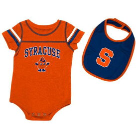 コロセウム Newborn & Infant Colosseum Orange Syracuse Orange Chocolate Bodysuit & Bib Set ユニセックス