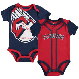 Outerstuff アウタースタッフ Infant Navy/Red Cleveland Guardians Double 2-Pack Bodysuit Set ユニセックス