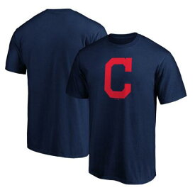 ファナティクス ブランド Men's Fanatics Branded Navy Cleveland Indians Official Logo T-Shirt メンズ