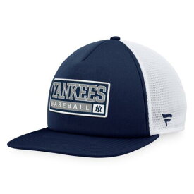 マジェスティック Men's Majestic Navy/White New York Yankees Foam Trucker Snapback Hat メンズ