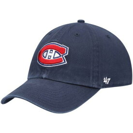 フォーセヴン Men's '47 Navy Montreal Canadiens Team Clean Up Adjustable Hat メンズ