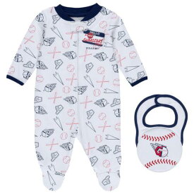 Newborn & Infant WEAR by Erin Andrews White Cleveland Guardians Sleep & Play ユニセックス