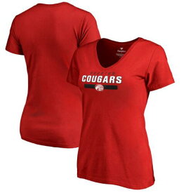 Fanatics Branded ファナティクス ブランド Women's Red Houston Cougars Team Strong T-Shirt レディース
