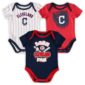 Outerstuff アウタースタッフ Newborn & Infant Navy/Red/White Cleveland Indians Future Number One 3-Pack ユニセックス