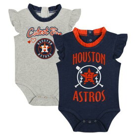Outerstuff アウタースタッフ Newborn & Infant Fanatics Branded Navy/Gray Houston Astros Two-Pack Fan Bodysuit ユニセックス