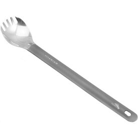 TOAKS Titanium Long Handled Spork with Polished Bowl SLV-14 - Outdoor Camping ユニセックス