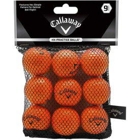 キャロウェイ Callaway HX Practice Golf Balls - 9 Pack - Orange ユニセックス