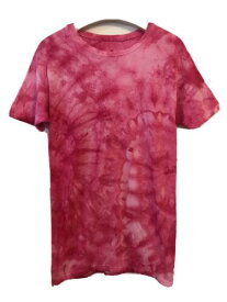 Hanes Tie Dye T-Shirt Custom Hand Dyed Unique Ice Dye Pink Small New レディース