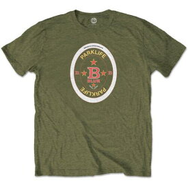 Blur - Parklife Beermat - Green t-shirt メンズ