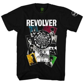 The Beatles-Rubber Soul- ソウル The Beatles - Revolver Montage - Black t-shirt メンズ