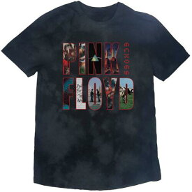 Pink Floyd-Echoes Album Montage- Dip Dye - Black t-shirt メンズ