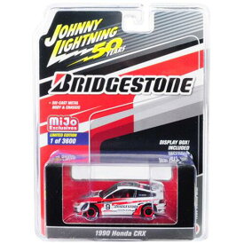 Johnny Lightning 1/64 Diecast Car 1990 Honda CRX #9 Bridgestone 50th Anniversary