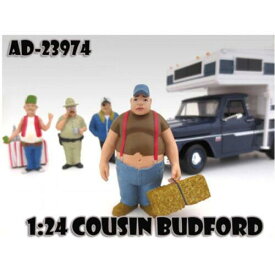 American Diorama Figure Cousin Budford Trailer Park For 1:24 Diecast Model Cars