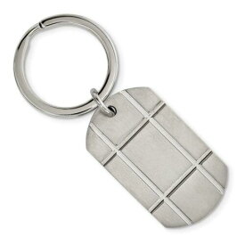 Chisel Stainless Steel Brushed Grooved Key Chain メンズ