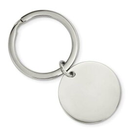 Chisel Stainless Steel Brushed and Polished 1.85mm Reversible Circle Key Chain メンズ