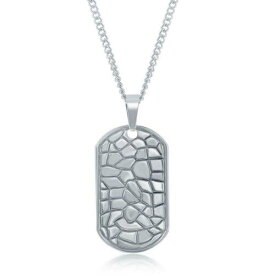 Classic Stainless Steel Designed Dog Tag with Chain ユニセックス