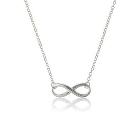 Classic Sterling Silver Infinity Necklace ユニセックス