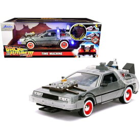 Jada Toys Jada 1/24 Diecast Model Car Back to the Future Part III Time Machine with Lights
