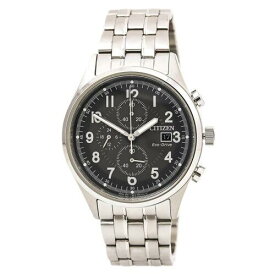 シチズン Citizen Men's Watch Chandler Chronograph Grey Dial Steel Bracelet CA0620-59H メンズ