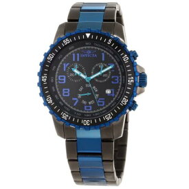 Invicta Men's Watch Specialty Pilot Two Tone Blue and Gunmetal Bracelet 11371 メンズ