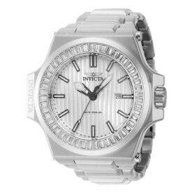 Invicta Men's Watch Akula Silver Tone Dial Steel Bracelet Date Display 43381 メンズ