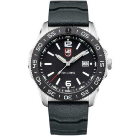 ルミノックス Luminox Pacific Diver Men's Watch Swiss Quartz Black Dial Rubber Strap 3121 メンズ