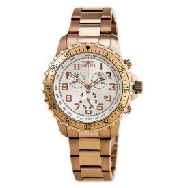 Invicta Men's Watch Specialty Pilot Chronograph Rose Gold Plated Bracelet 11368 メンズ