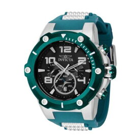 Invicta Men's Watch Speedway Chronograph Date Display Green Silicone Strap 40897 メンズ