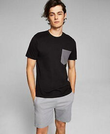 And Now This Mens Contrast Pocket T-Shirt BlackGrey M DARK GRAY Size MEDIUM S/S メンズ