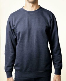 レーザー Lazer Mens Crewneck Burnout Fleece Knit Sweatshirt Blue メンズ