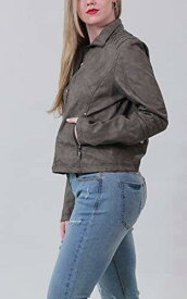 JouJou JOUJOU Womens Vegan Leather Moto Jacket Comfortable & Stylish Coat レディース